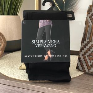 NWT Vera Wang heavyweight Cotton Leggings